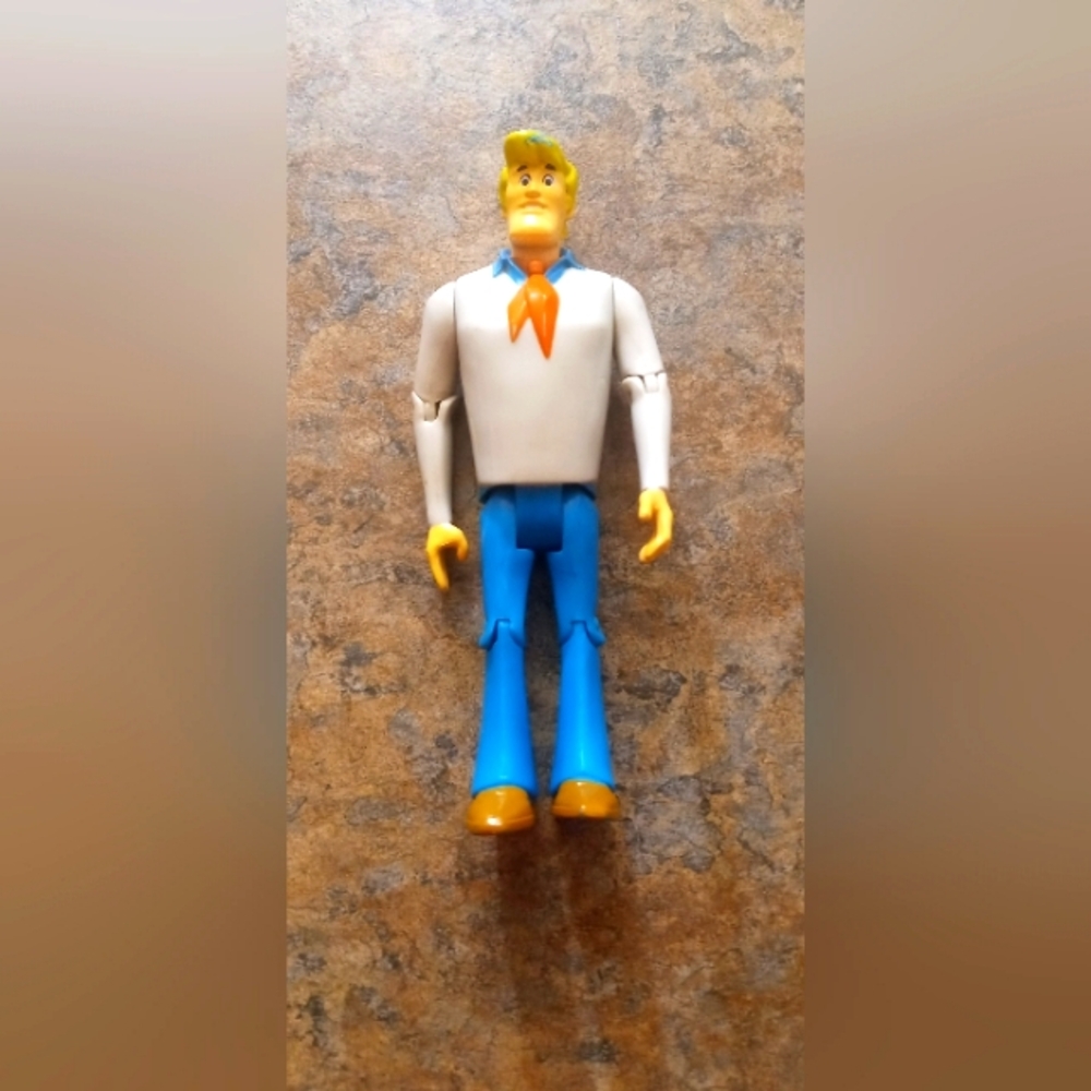 Scooby-Doo Fred Action Figure - White Top, Blue Pants, Orange Neck Scarf 2011